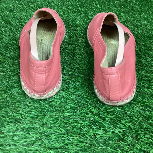 COACH Casey Leather Espadrilles in Bright Coral (Salmon/Pink) 8B - Picture 6 of 14